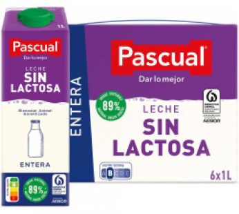 Leche Pascual Sin Lactosa (Pack 6 x 1L)