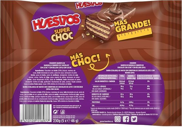 HUESITOS SUPER CHOC 5 UNID 230 GRS - Imagen 3