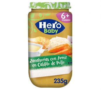 PAPILLA HERO BABY ZANAHORIA Y ARROZ 235 GRS