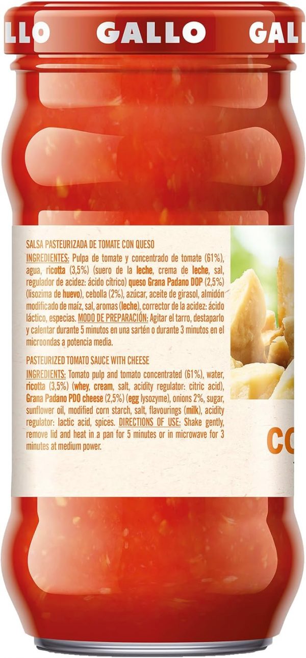 SALSA GALLO QUESO GRANA PADANO 350 GRS - Imagen 2