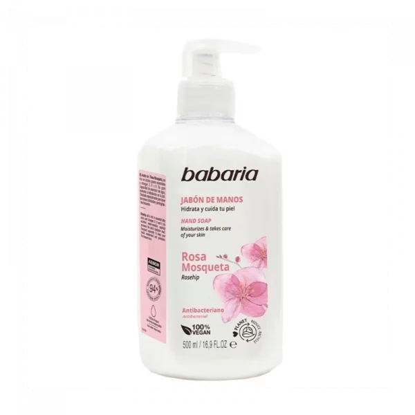 JABON DE MANOS ROSA MOSQUETA BABARIA 500 ML