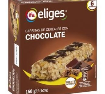 Barritas de Cereales con Chocolate 150gr