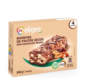 Barritas de Frutos Secos con Chocolate Negro Eliges P4