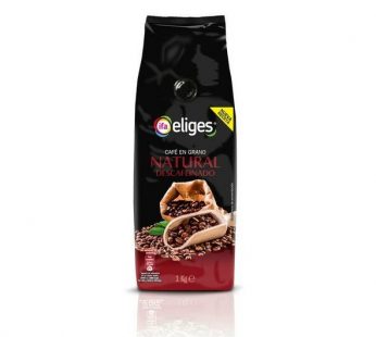 Cafe en Grano natural descafeinado Eliges 1kg