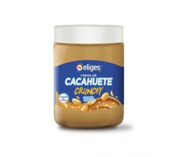 Crema de Cacahuete crunchy 100% Eliges