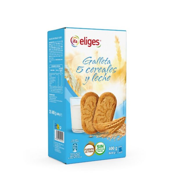 Galletas 5 Cereales y Leche Eliges 400gr