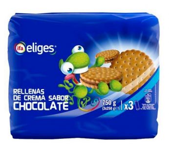 Galletas Eliges Rellenas de chocolate p-3 750gr