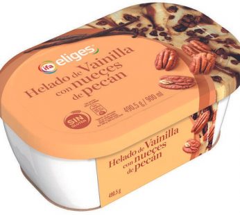 Helado vainilla nueces Eliges 900ml