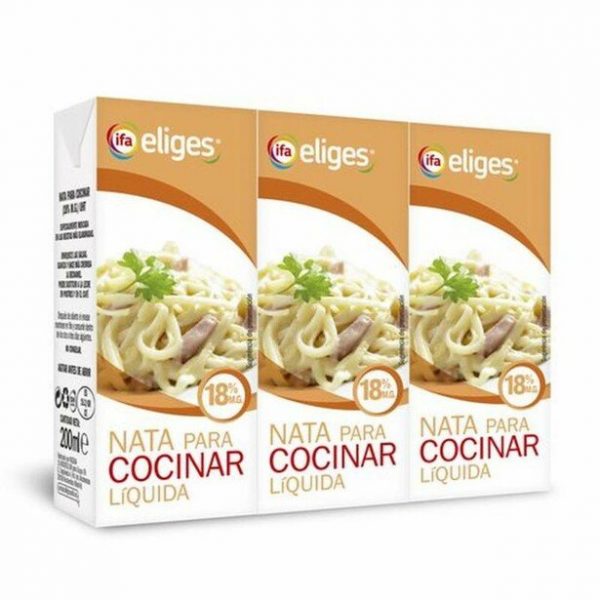 Nata Para Cocinar Liquida Eliges pack-3x200ml