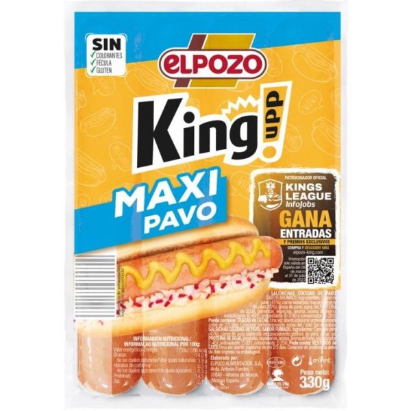 Salchicha King Pavo Elpozo 330g