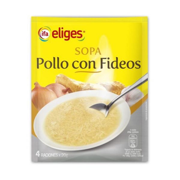 Sopa de Pollo con Fideos Eliges 80g