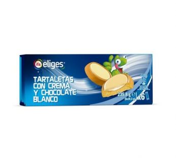 Tartaletas de Crema y chocolate Blanco Eliges 235g x 6