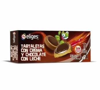 Tartaletas de Crema y chocolate con leche Eliges 235g x 6