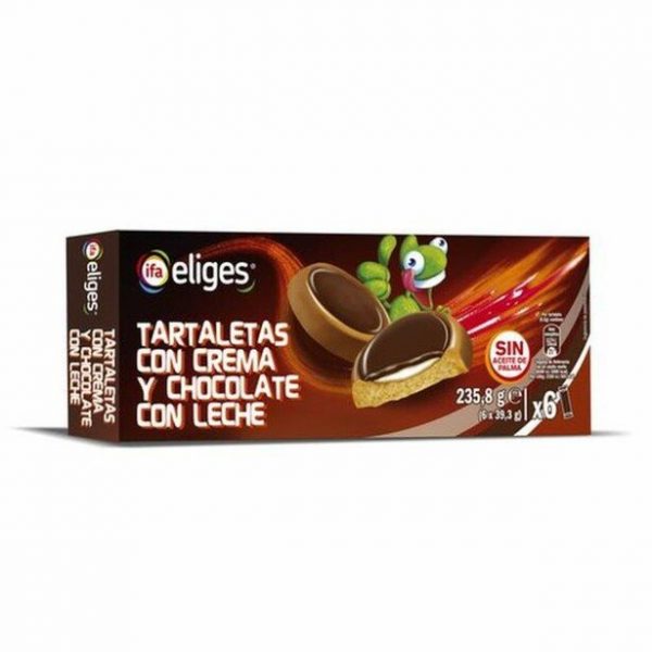 Tartaletas de Crema y chocolate con leche Eliges 235g x 6