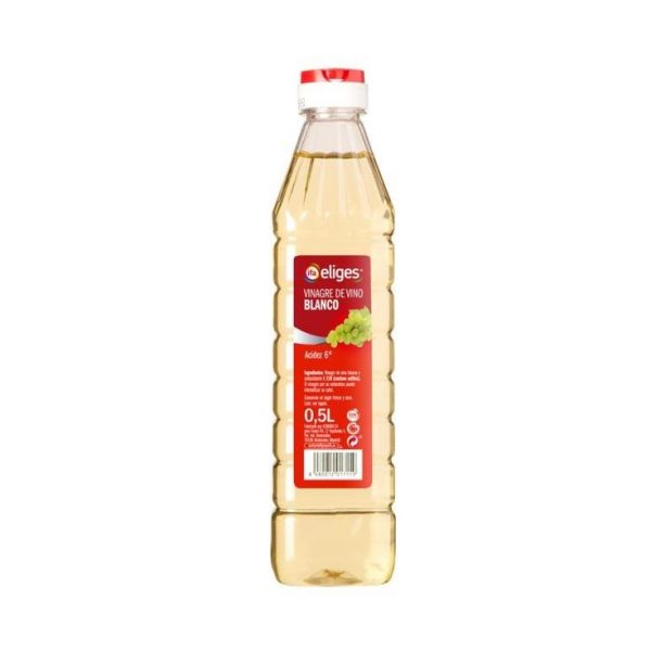 Vinagre Eliges Vino Blanco 0,5Lts