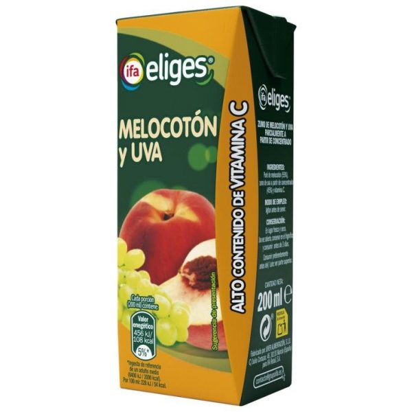 Zumo Eliges Melocoton-uva 100%