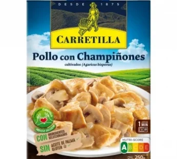 Pollo con champiñones Carretilla sin gluten sin aceite de palma 250 g