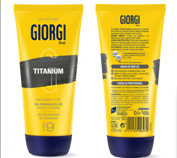 GEL GIORGI FIJACION TITANIUM 240 ML