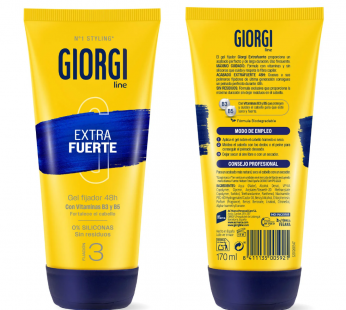 GEL GIORGI FIJACION EXTRA FUERTA XXL 170 ML