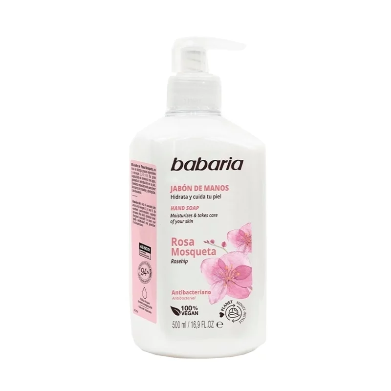 JABON DE MANOS ROSA MOSQUETA BABARIA 500 ML